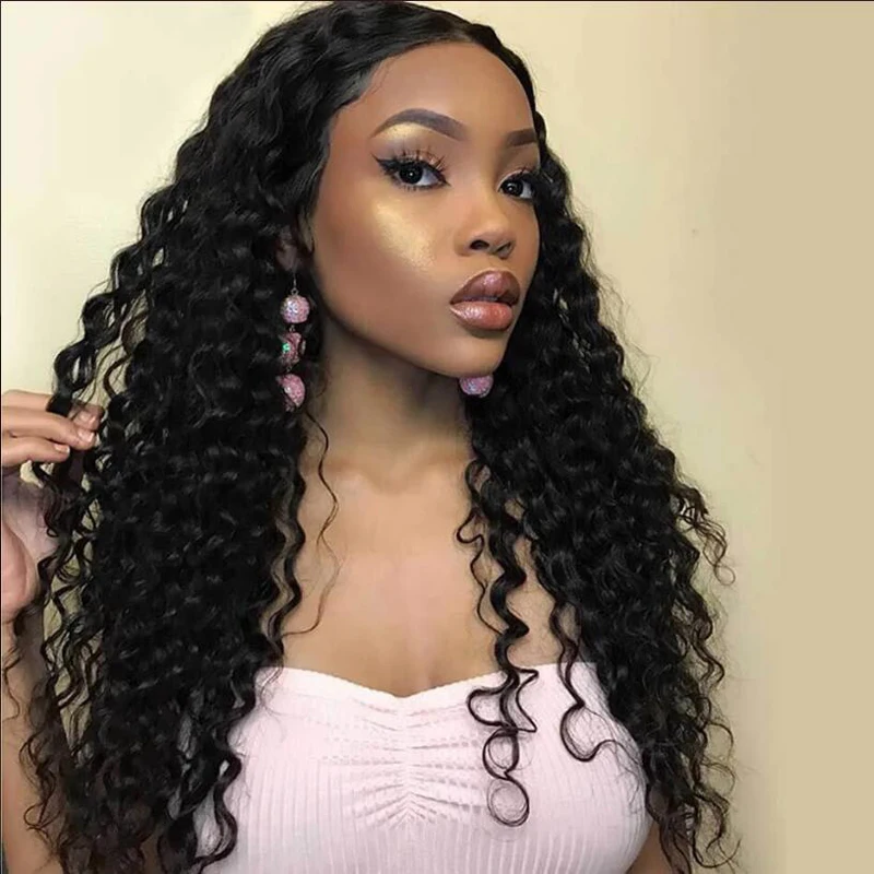 

Curly Wigs Glueless Lace Front Wigs Long Natural Curly High Density Lace Wigs For Women With Baby Hair Natural Hairlin