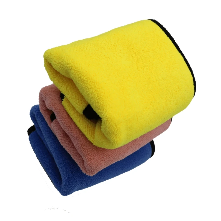 
Logo printing microfiber double-sided car cleaning wash towel 
