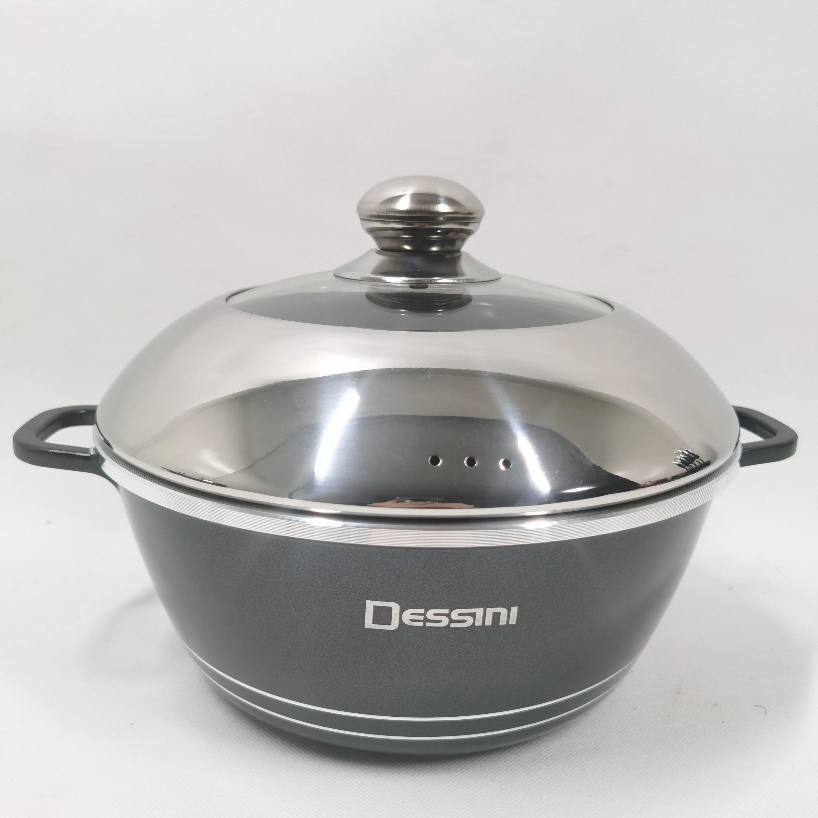 

dessini 23 pieces die casting cookware cooking pot set non-stick coating combined stainless steel lid, Customized color