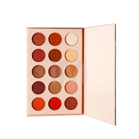 

15 Color Pressed Black Eye Shadow Nude Pink Eyeshadow Palette with Alligator Packaging