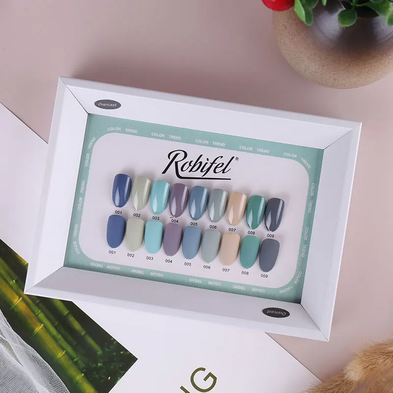 

Robifel Free sample shinny matte uv led soak off nail gel non toxic nail polish set colors