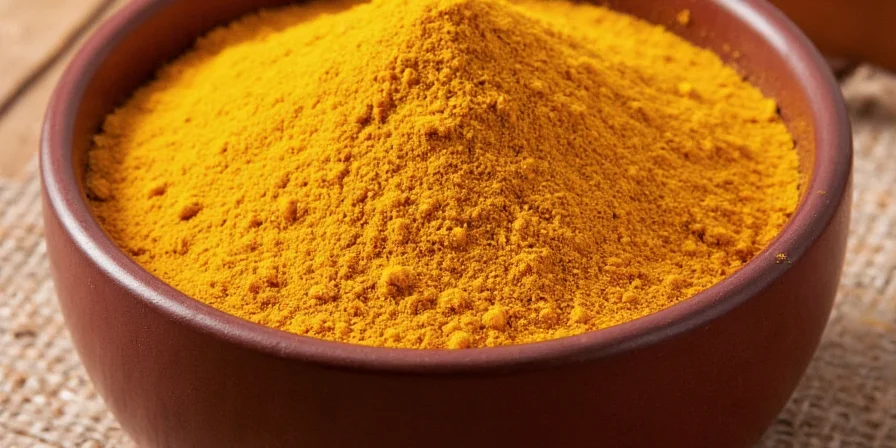 A colorful bowl of homemade curry powder