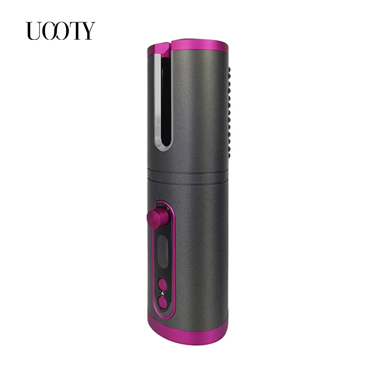 
Uooty Ceramic Curling Iron Wand Roller Wave Machine Hair Styler Magic Automatic Hair Curler with LCD Digital Display 