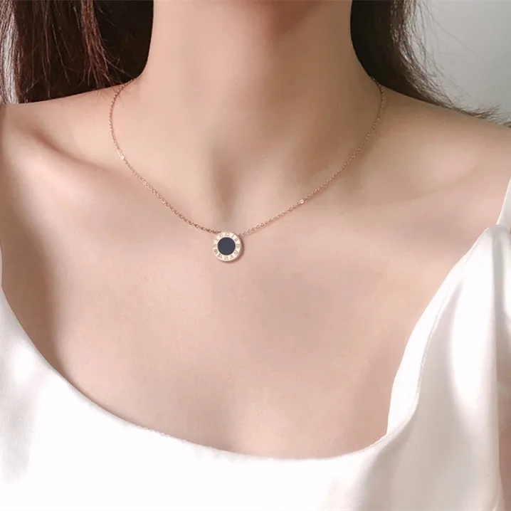 

Stainless steel women's non-fading personality trend fashion necklace accessories
