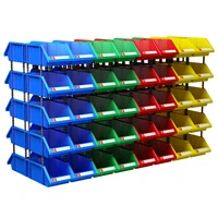 

Industrial shelf stackable plastic tool accessories storage bin boxes