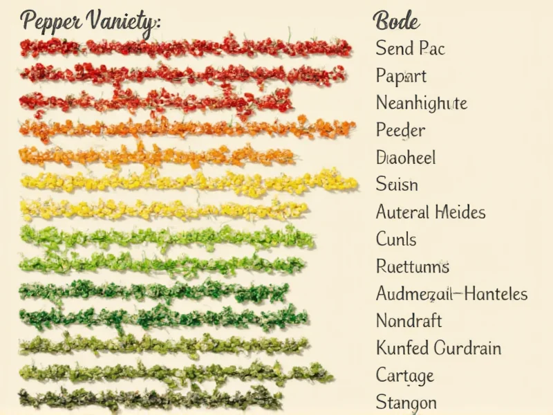 Pepper Variety Chart: Heat Levels & Culinary Guide