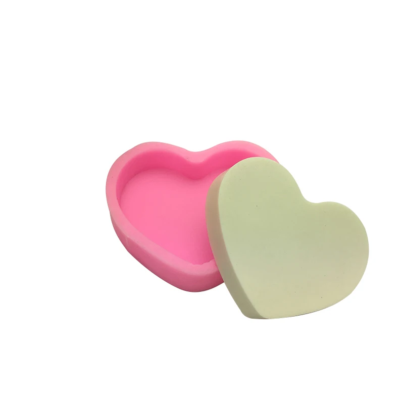 

Amazon Top Seller BPA Heart type 3D Hand Bar Handmade Loaf Cake Silicone Soap Mold DIY, Pantone color