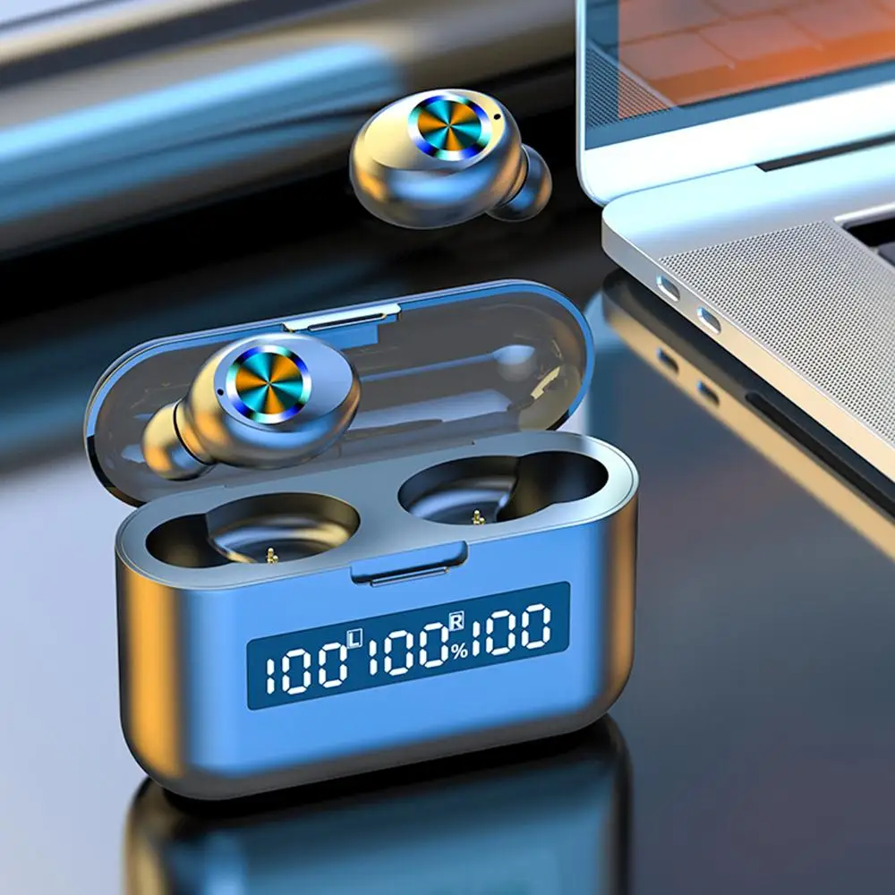 

Free Shipping 1 Sample OK 2000mAh Sport Stereo Audifonos Bt 5.0 With LED Display Wireless Headphone Earphones