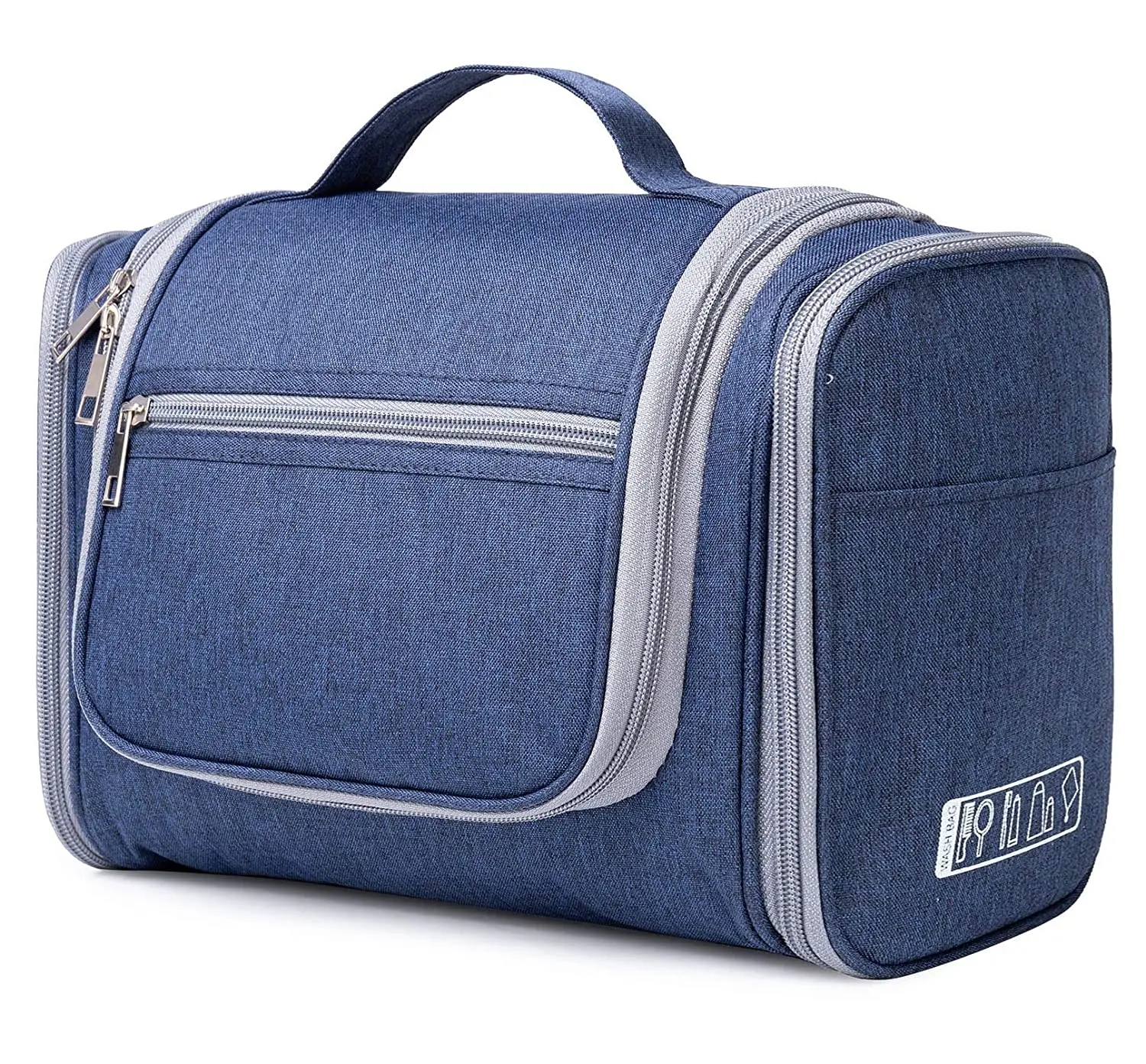 

WANDF Hanging Hook Water Resistant Shower Bathroom Bag Toiletry Bags For Travel