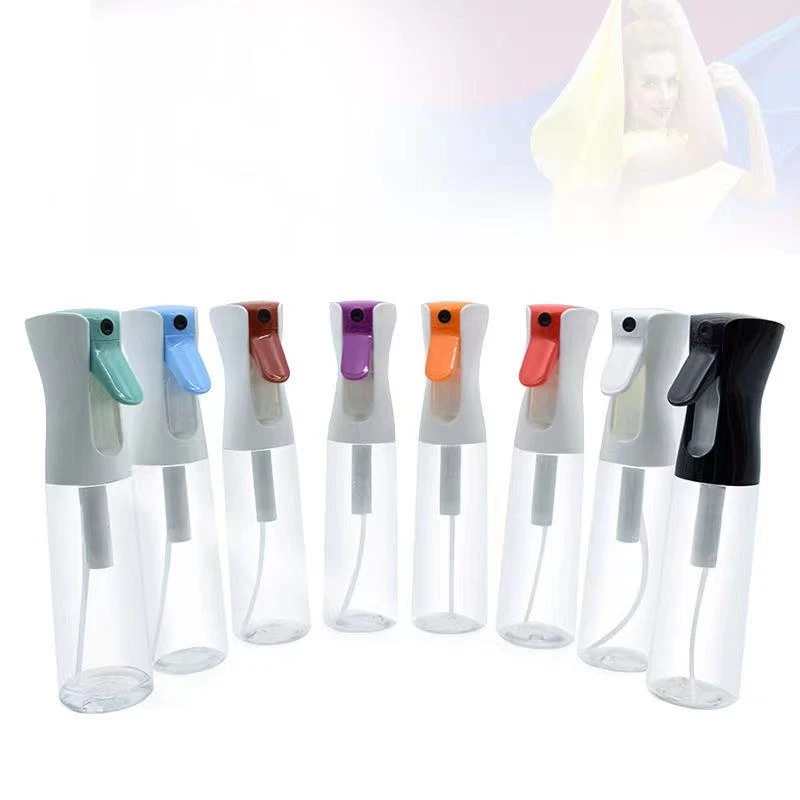 

Hot sale salon professional custom logo continuous plastic mist spray bottle, As shown