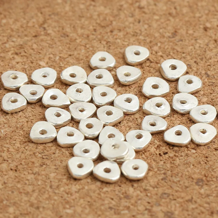 Wholesale  10pcs per bag 925 sterling silver triangle bead Spacer