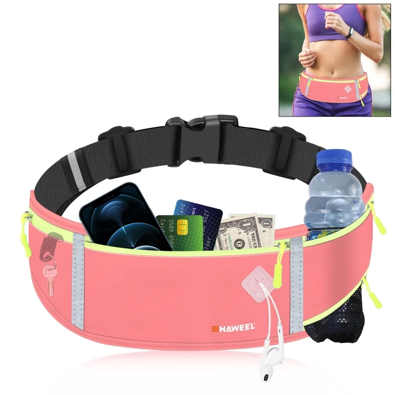 

Wholesale HAWEEL Running Belt Waist Fanny Pack Bag Sports Gym Waterproof Waist Phone Pocket Bag Wallet Travel Man Woman