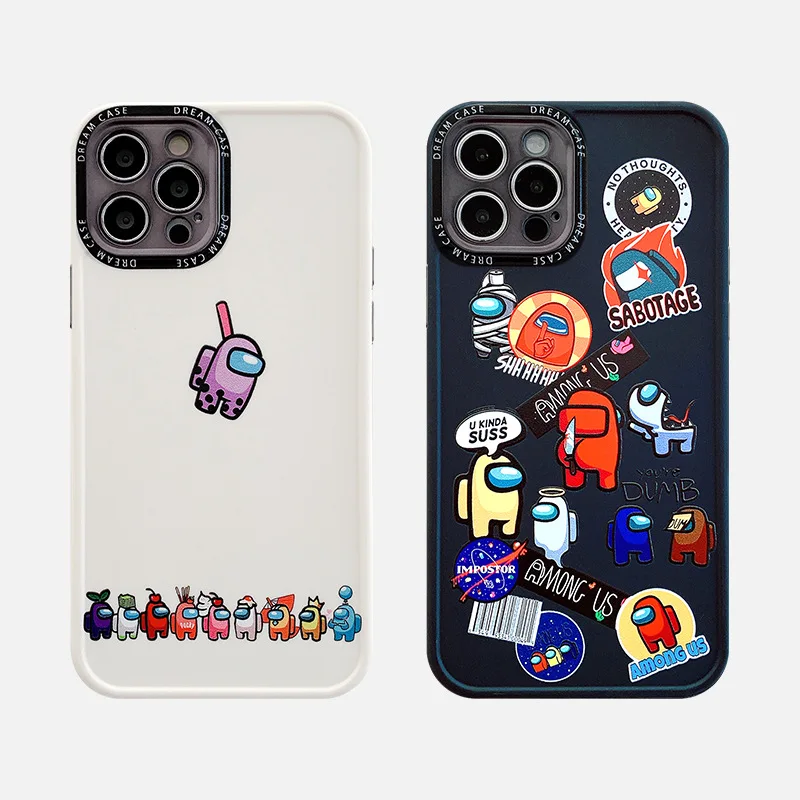 

For IPhone 12 Pro Max Case Cartoon Cute 12mini Mini 11 7 8plus XR X XS SE Silicone Soft Phone Cover