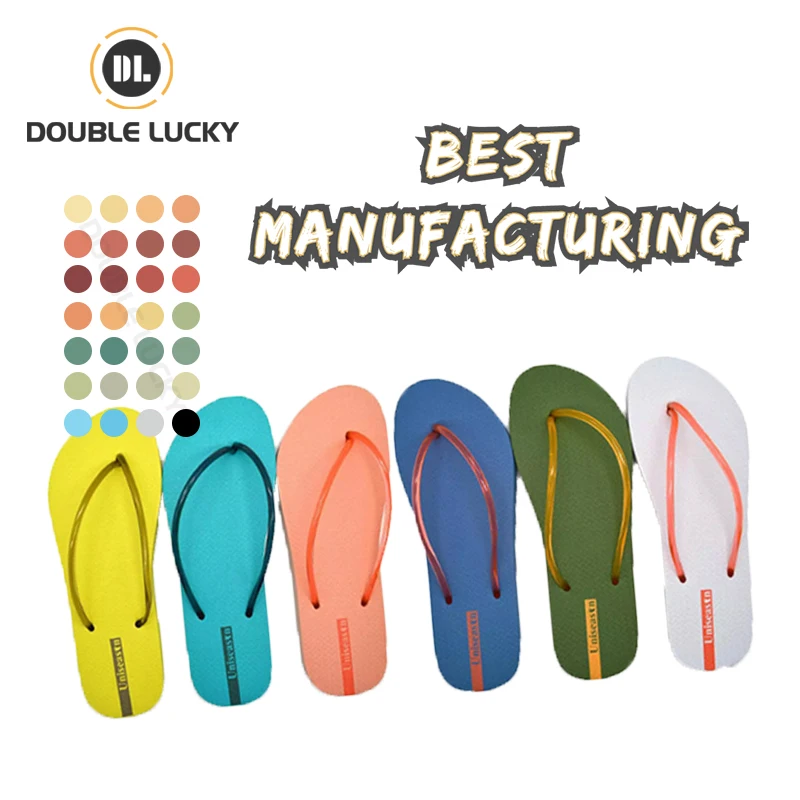 

Double Lucky Eco-Friendly Rubber Ladies Slippers Anti-Slippery Home Slippers Summer Outdoor Women's Slippers, As the picture or customizable