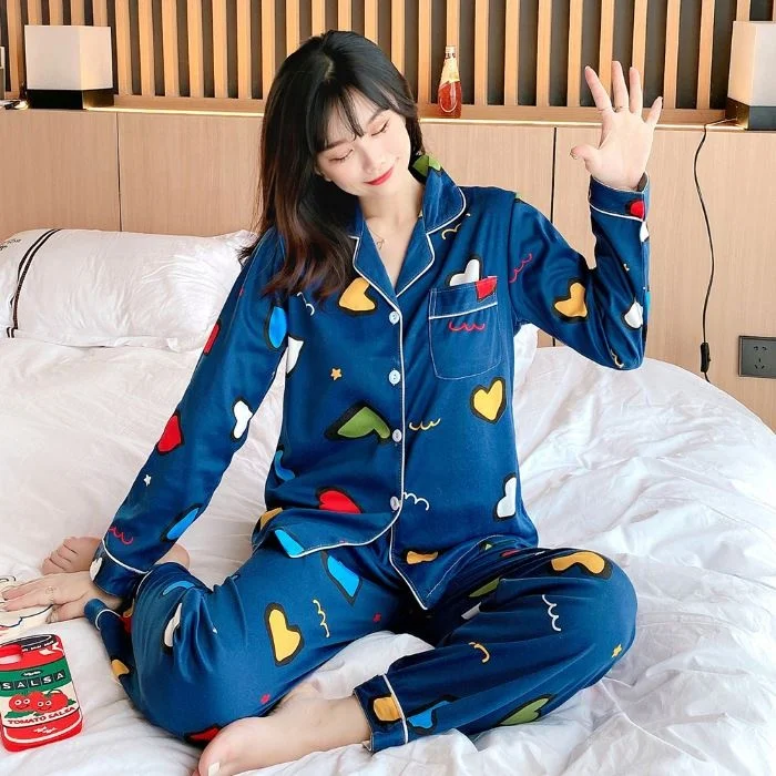 

Night Suits Terno Sleep Wear Setelan Baju Tidur Wanita Pakai Daster Piyama Kimono Custom Pyjamas Sleepwear Set Pajamas For Women