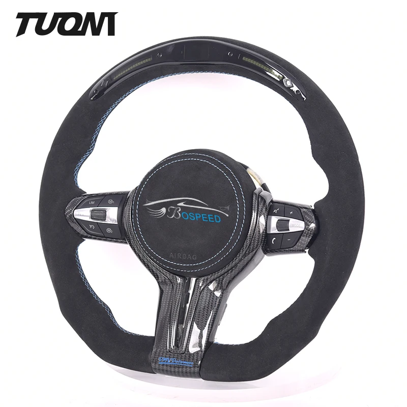 

For Bmw G30 G38 F90 G01 G02 F97 F98 X1 X2 X5 M3 M5 M6 Led Alcantar-a Carbon Fiber Steering Wheel