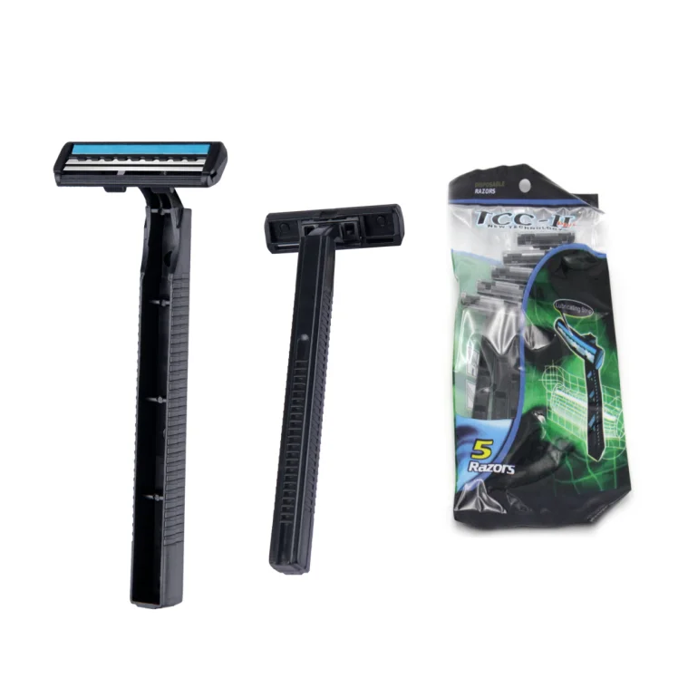 

poly bag package high sharpness professional disposable razor, Customized color