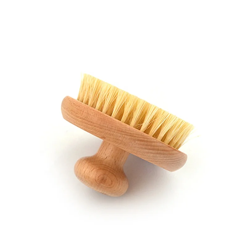 

Wholesale Custom Logo Eco-friendly Sisal Bristle Wooden Bath Body Dry Brush