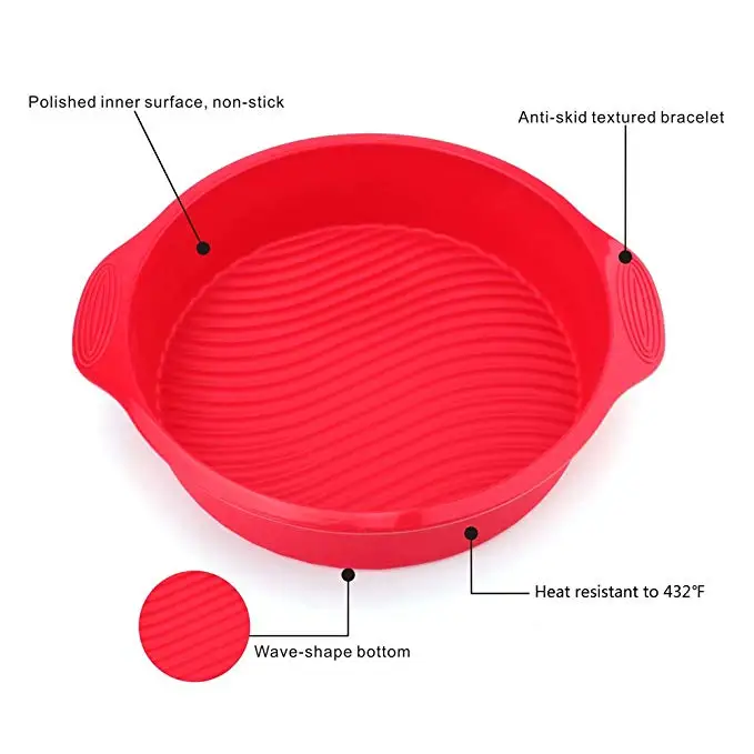 Custom Shape Large Size Silicone Cake Mold Set Nonstick Silicone Baking