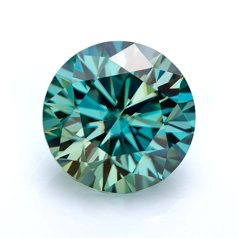 

Thriving Gems Lab Grown Diamond Loose Moissanite 1CT Round Blue Moissanite Gemstone With GRA Certificate