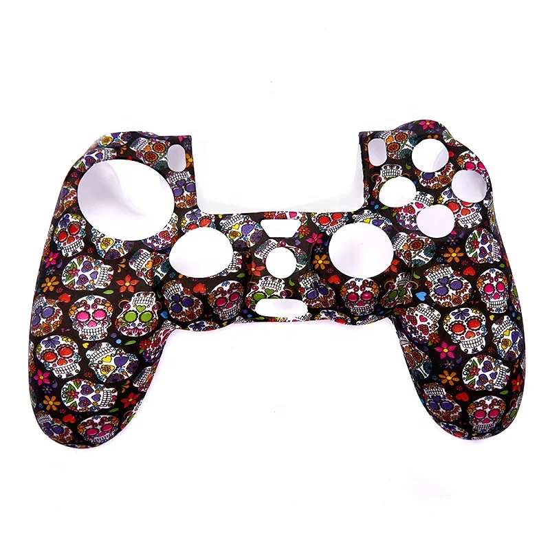 

Suitable for Playstation 4 PS4 game controller handle silicone cover anti-slip protective cover star printed shell color skin, Colours