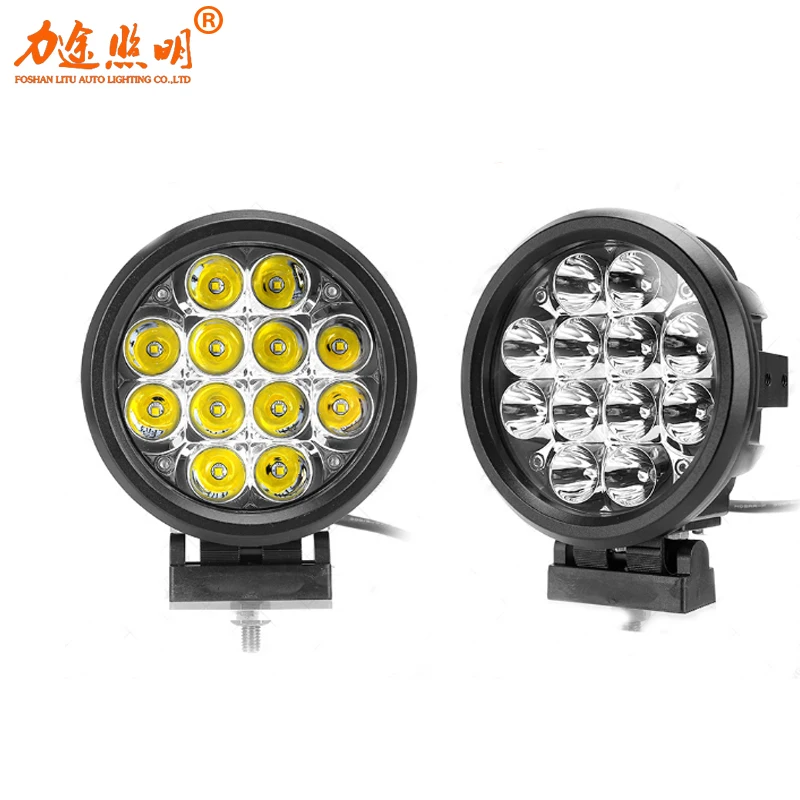 2020 LITU 6 inch 60W Auto LED Work Light Round LED Offroad Lamps Good Workmanship Auxiliary Light for Motorcycle/Truck/ATV