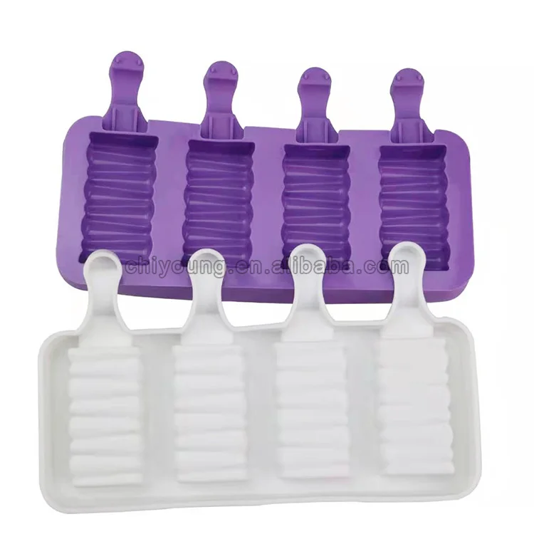 

Wholesale high quality reusable best food grade silicone popsicle ice cream mold
