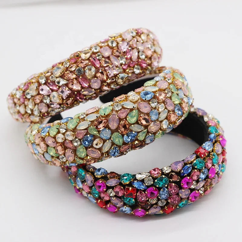 

2020 New Hair Jewelry Baroque Designer headbands Jeweled Headband Luxury Headband For Woman