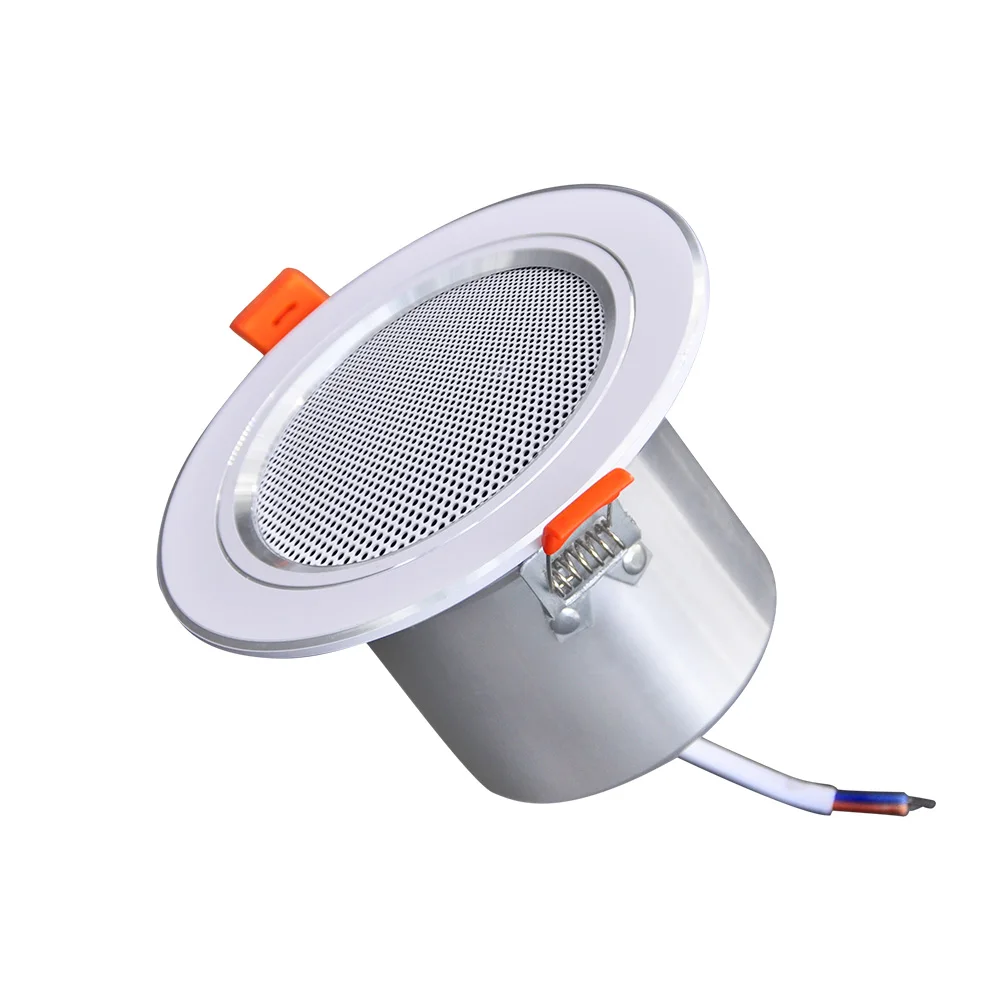 

Sound Quality 8Ohm 10W Bathroom Moisture-proof Aluminum Can Fashion In-ceiling Speaker