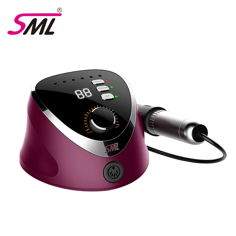 

SML Professional electric nail drill machine 35000rpm LED display bits set strong nail drill for manicure