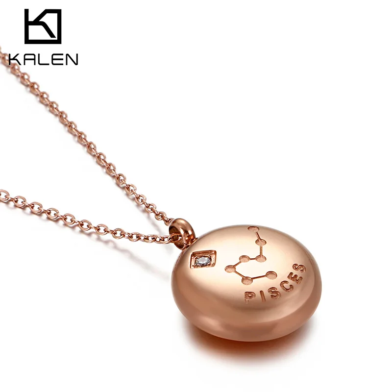 

2020 High Quality Constellated Necklace Stainless Steel Ladies Necklace, Other