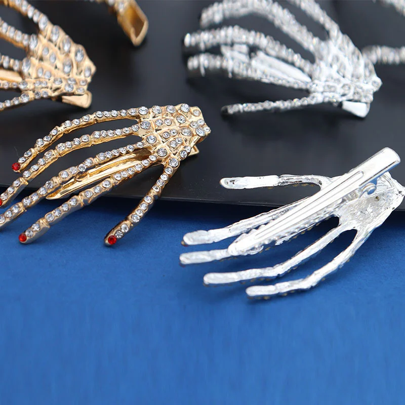 

Korean Fashion Pearls Metal Rhinestone Accessories Hair, Gold