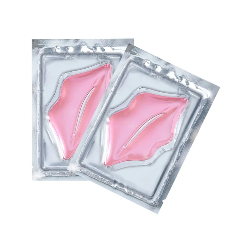 

Hot Lip Mask Gold cooling Crystal Collagen Nourishing gel lip Pads, Pink, costomized