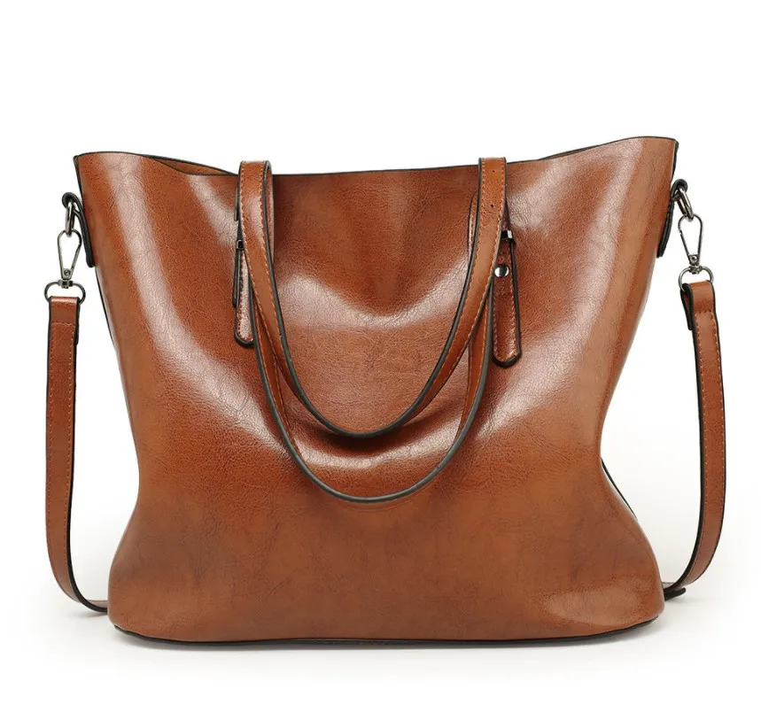 

Women PU Leather Handbags Shoulder Bag Tote Large Capacity Purse