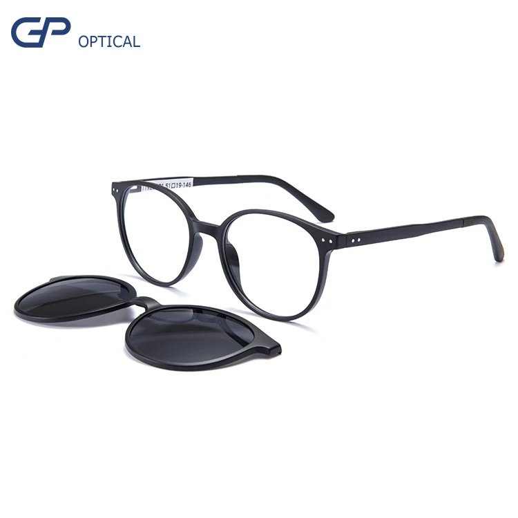 

TR90 Eyeglasses Frames Computer Eyeglasses Optical Glasses Wholesale Fashion magnet polarized lens clips sunglasses