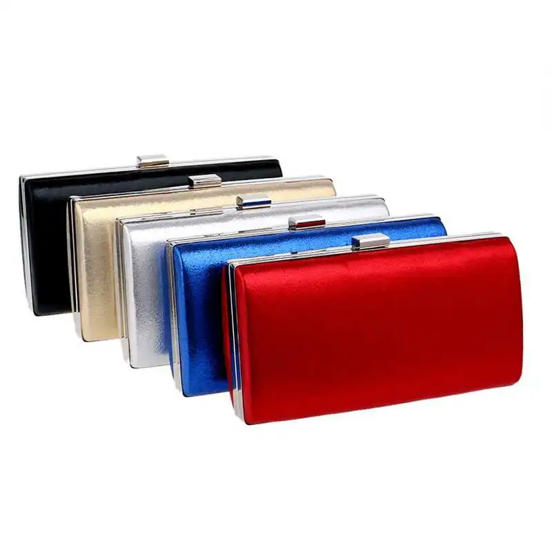 

2020 new 5colors wedding elegant western women formal metallic envelope evening bags clutch