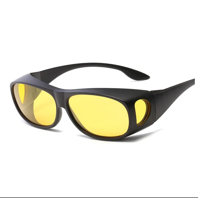

Fashion hot selling Anti glare UV polarized DAY night vision sunglasses night vision driving glasses, Black