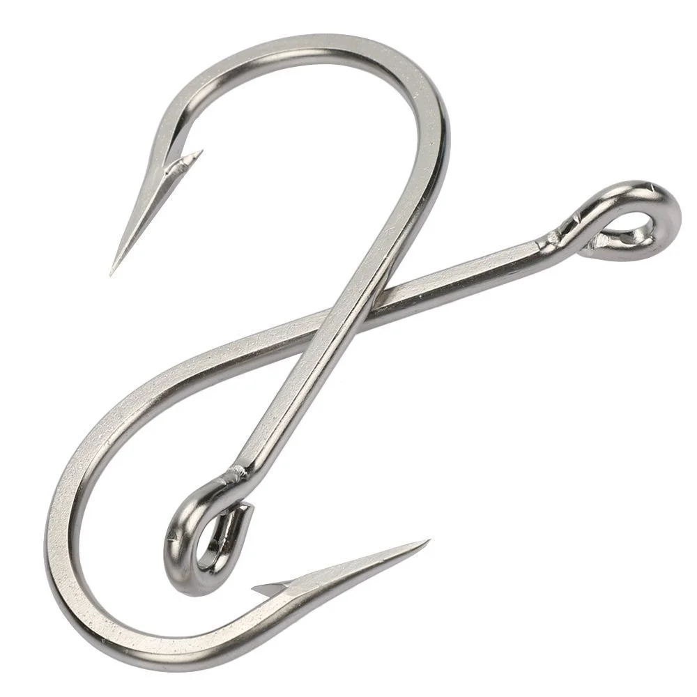 

7691S Stainless Steel Southern and Tuna Hook Big Game Sea Fishing Hook, Black nickel or white nickel