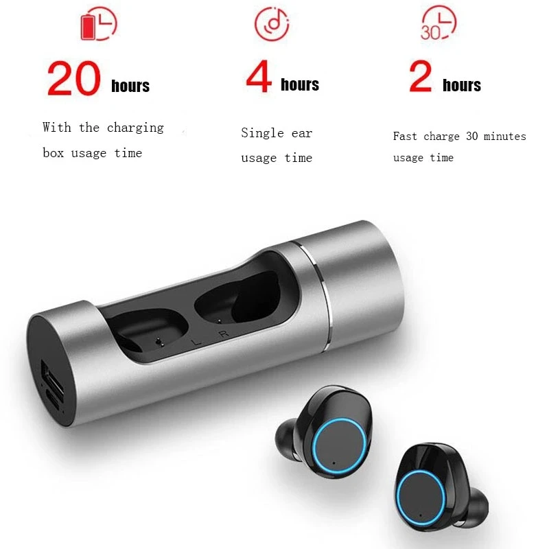 Free sample rohs most comfortable noise cancelling bluetooth 5.0 tws bass earbuds