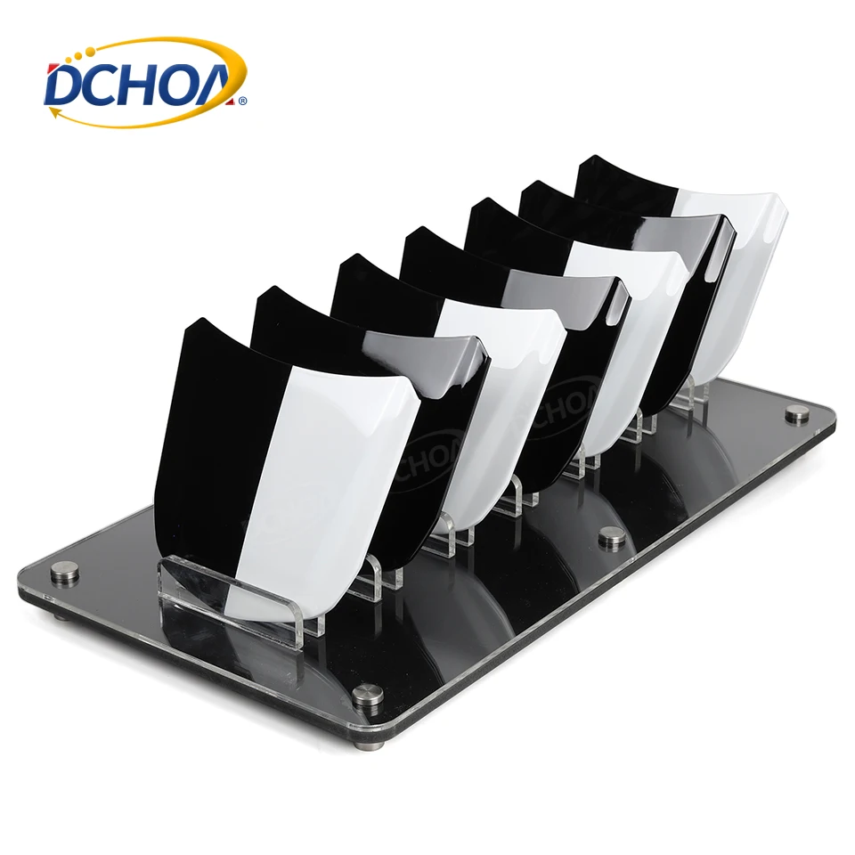 

DCHOA Mini Metal Car Speed Shape Bonnet Automotive Glass Coating Display Model Hood Holder Set