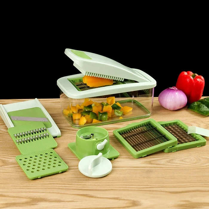 

Wholesale 11 in 1 Multifunction Vegetable Cutter Food Chopper Mandoline Slicer Dicer, Custom color
