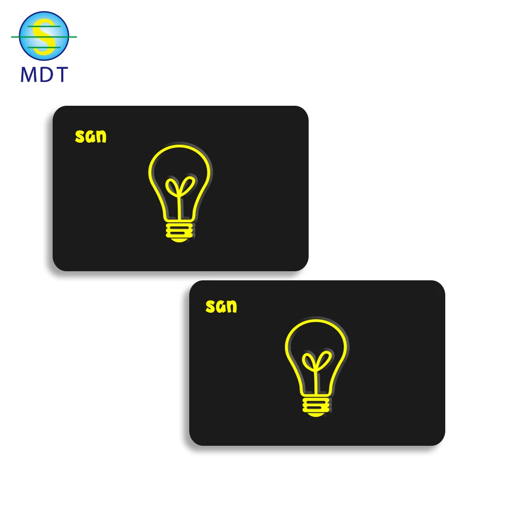 

Mdt plastic pvc card black matt card double side printing, Cmyk color or pantone color