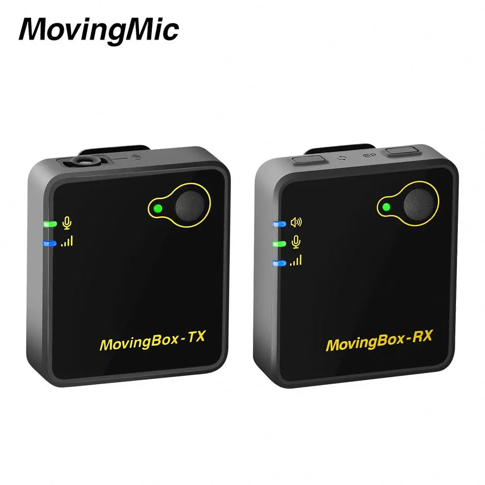 

High Quality 2.4ghz Dual Lavalier 2.4g UHF Wireless Go Microphone, Black