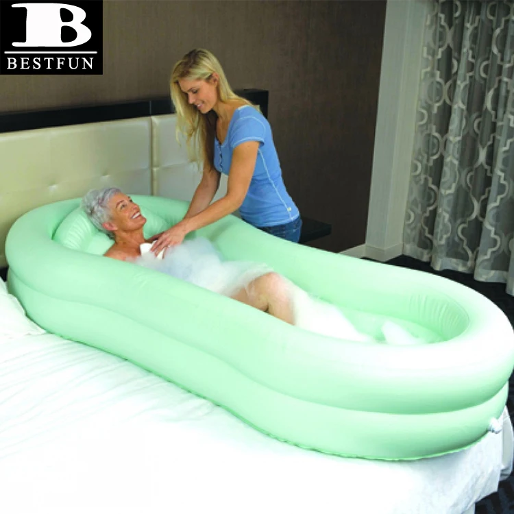 High Quality Inflatable Bed Bath Folding Plastic Blow Up Air Medical
