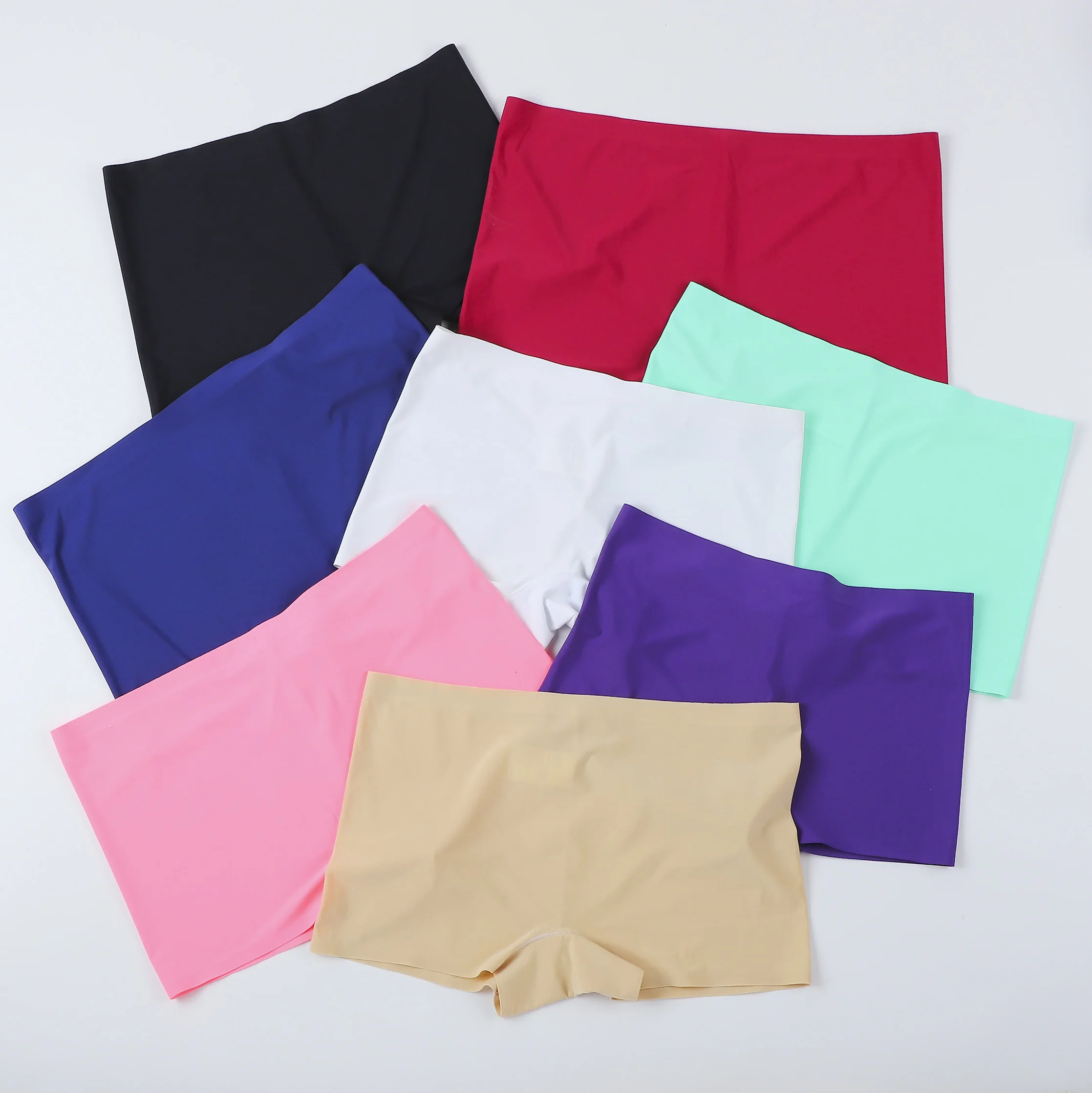 

Wholesale Women Boxer Shorts Underwear Elastic Women Boxer Briefs Breathable Seamless Boyshorts, Customized color