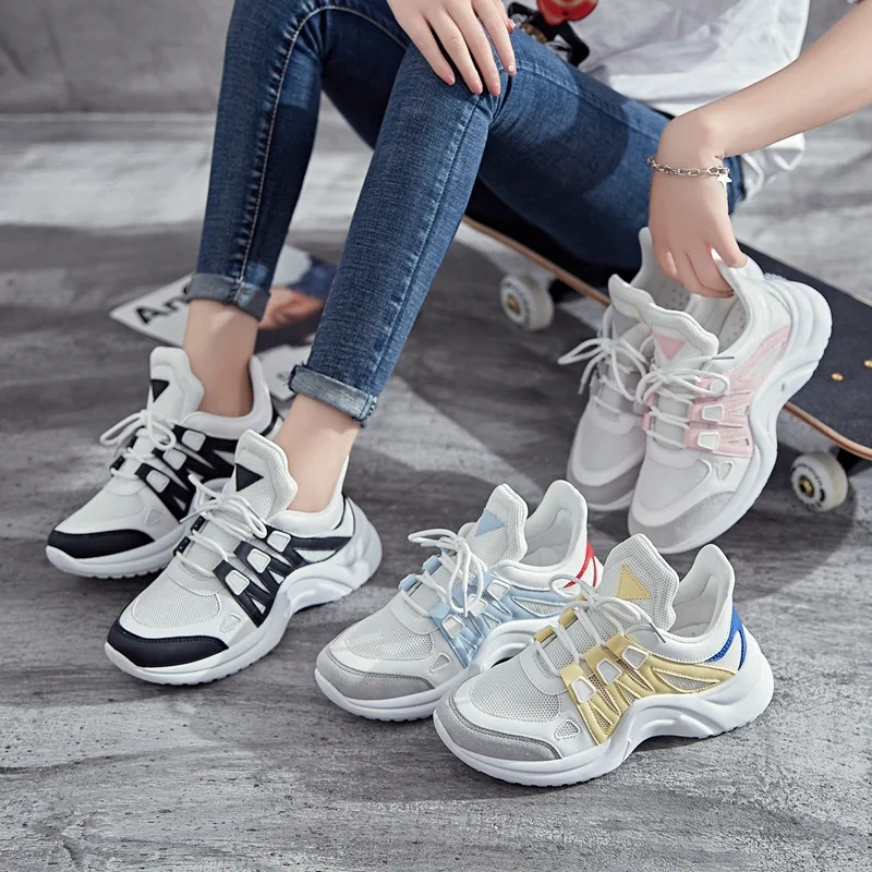 

Hot selling fashion women high quality ladies sports shoes sneaker, Gray/black