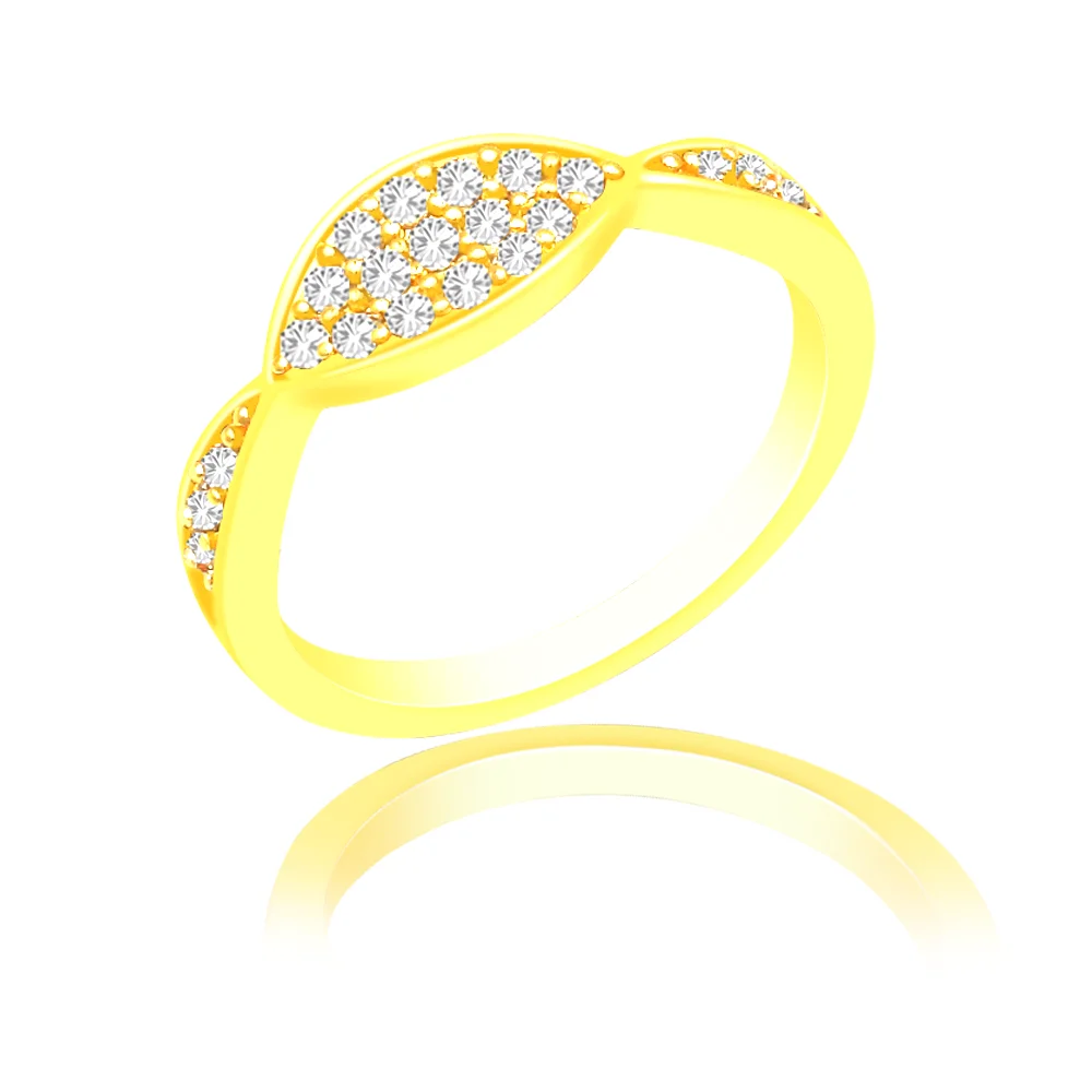 

Latest wholesale jewelry 24k gold plated brass ring, Gold color