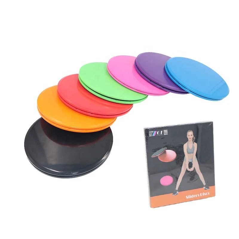 

Custom Logo Slide Discs Fitness Workout Sliders Fitness Accessories Gliding Discs Core Sliders, Red,blue, green, black,pink