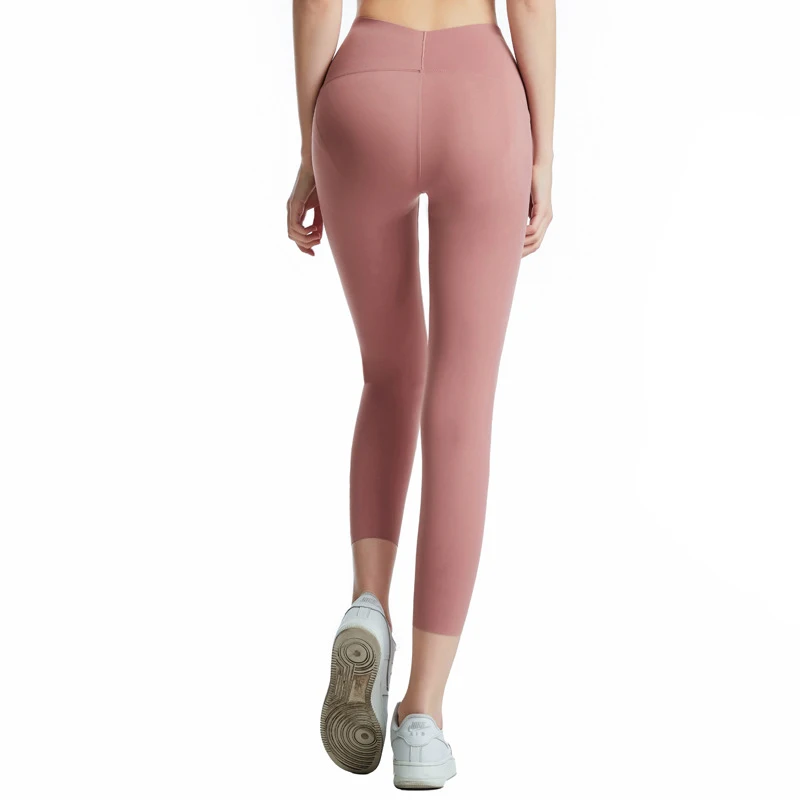 

2021 new high waist buttocks jelly barbie pants women's stretch tight-fitting belly yoga pants wear legging fitness pants, Customized colors