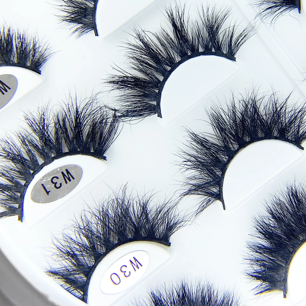 

Wholesale dramatic 25mm 5d fluffy mink eyelash box packaging custom full strip lashes 20mm eyelashes bulk vendor, Natural black